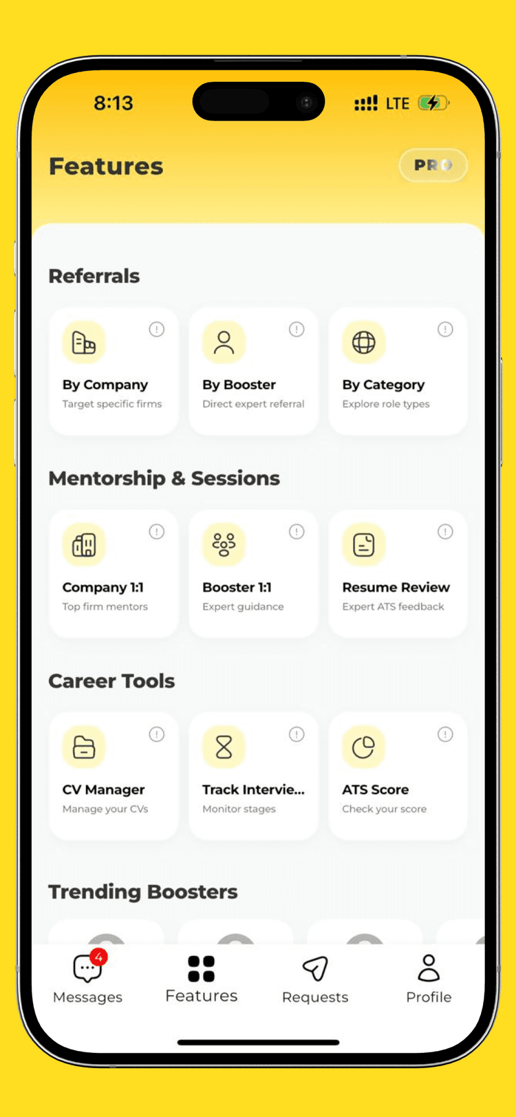 BoostMyReferral Mobile Application
